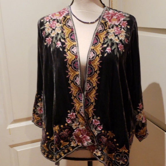 johnny was joanna velvet wrap dress